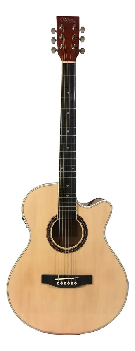 Guitarra Electroacústica McCartney Natural Brillo Concha Nácar QAG40EQ-NT-GS