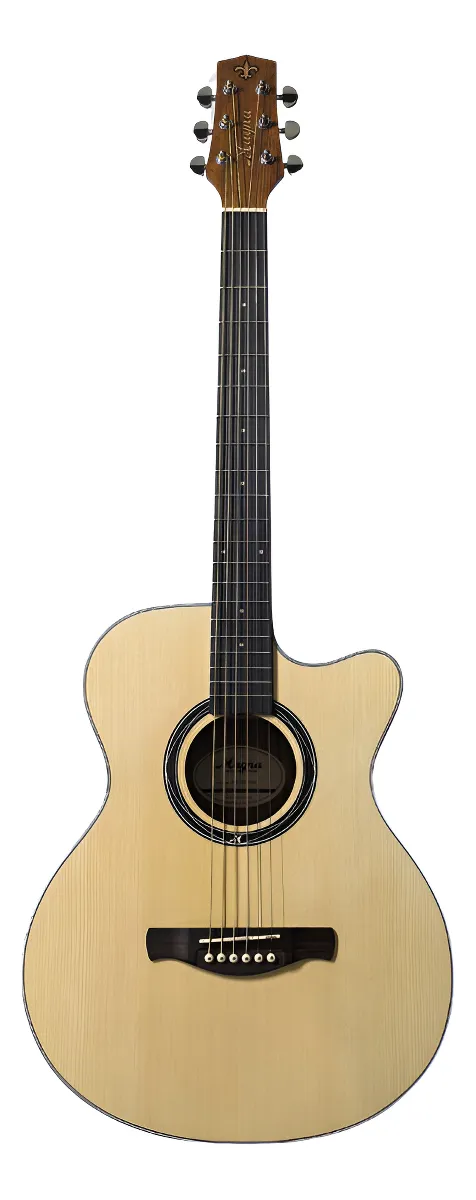 Guitarra Acústica Magna 41 Pulgadas Tapa Abeto Nogal Satinado MG-03-NOG