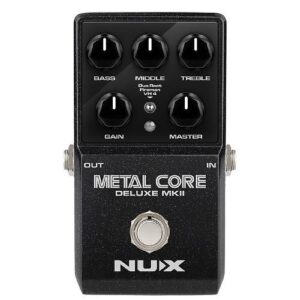 Pedal de Distorsión Nux Metal Core Deluxe Mkii de Alta Ganancia