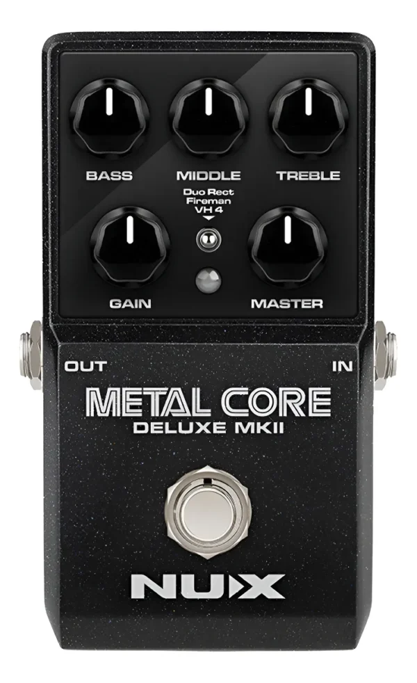 Pedal de Distorsión Nux Metal Core Deluxe Mkii de Alta Ganancia