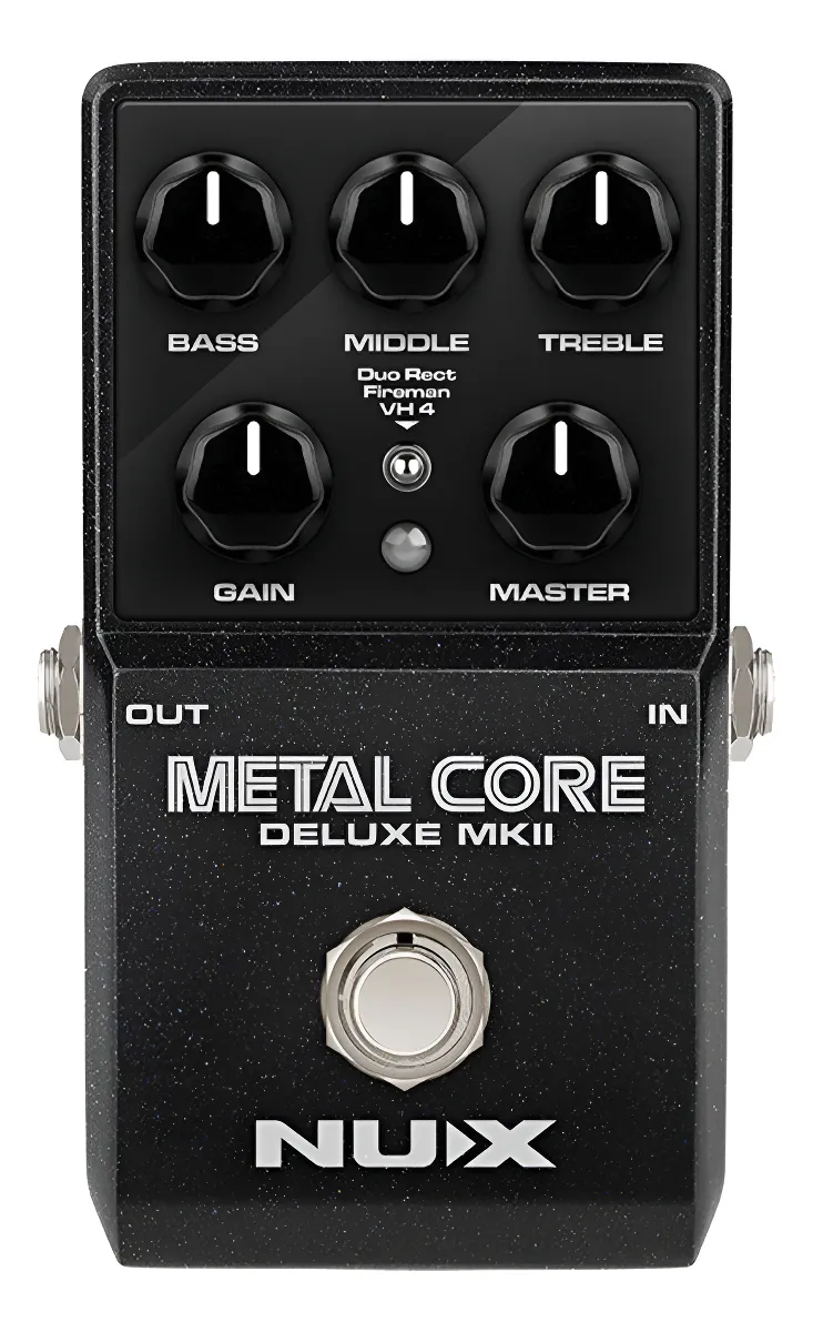 Pedal de Distorsión Nux Metal Core Deluxe Mkii de Alta Ganancia