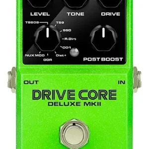 Pedal de Overdrive Nux Drive Core Deluxe MKII con Boost Color Lima