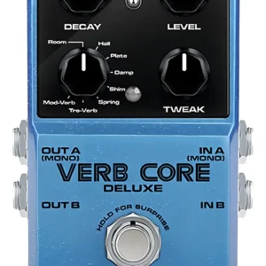 Pedal de Reverb Nux Verb Core Deluxe con 8 Algoritmos Color Azul