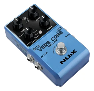 Pedal de Reverb Nux Verb Core Deluxe con 8 Algoritmos Color Azul