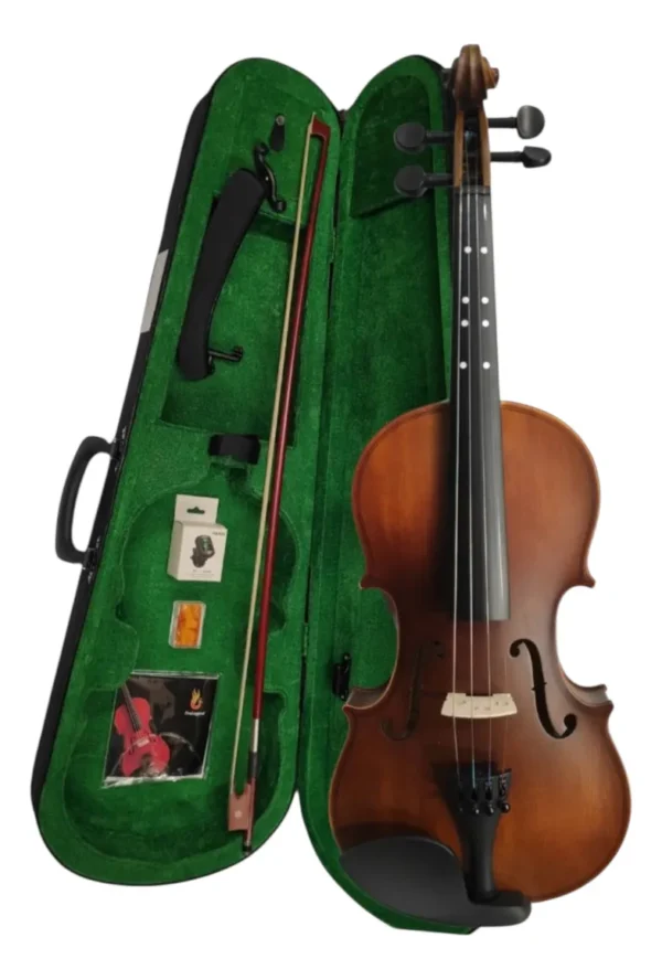 Violín Paris MV013L-4-4 con Tapa Laminada y Acabado Mate