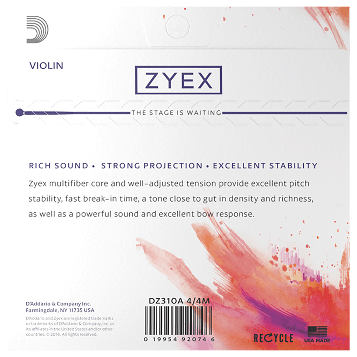 Encordadura DAddario DZ310A 4/4 - Image 3