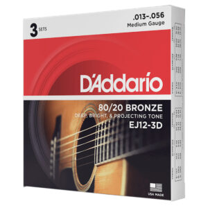 Encordadura Daddario Mod. EJ12 3-PACK
