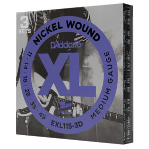 Encordadura Daddario Mod. EXL115 3-PACK