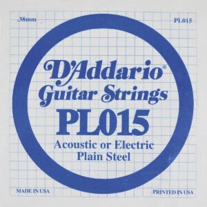 Cuerda D’Addario PL015 acero