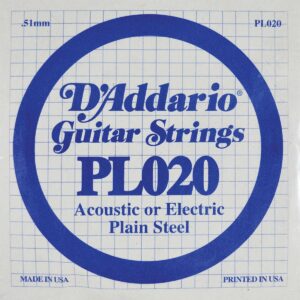 Cuerda D’Addario PL020 acero