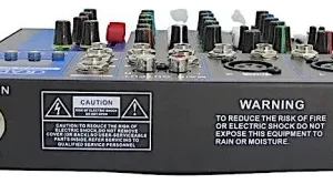 Mezcladora de Audio Radox 012-420 de 4 Canales con USB y Bluetooth