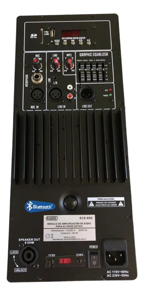 Módulo Amplificador Radox 010-699 para Bafle