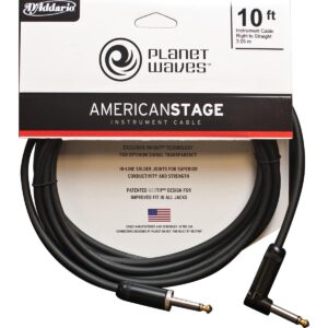 Cable Instrumento Planet Waves PW-AMSGRA-10 Ángulo Recto