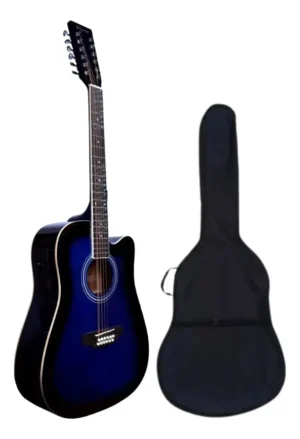 Guitarra Docerola Segovia SGC12BLSB Azul Sombreado Electroacústica 12 Cuerdas