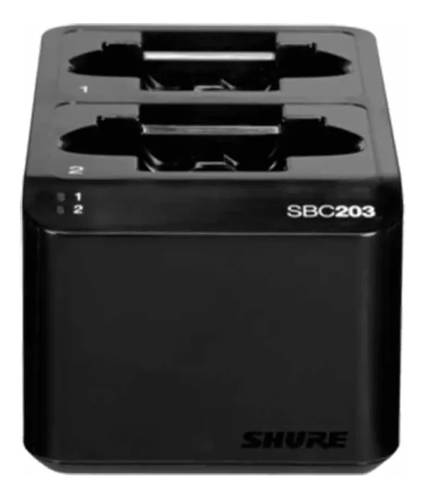 Estación de Carga Shure SBC203-US para 2 Baterías de Sistemas SLX-D