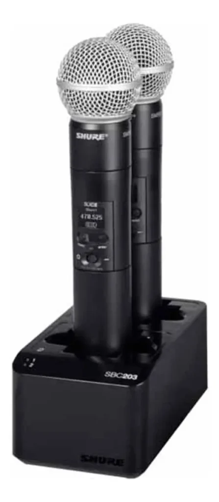 Estación de Carga Shure SBC203-US para 2 Baterías de Sistemas SLX-D