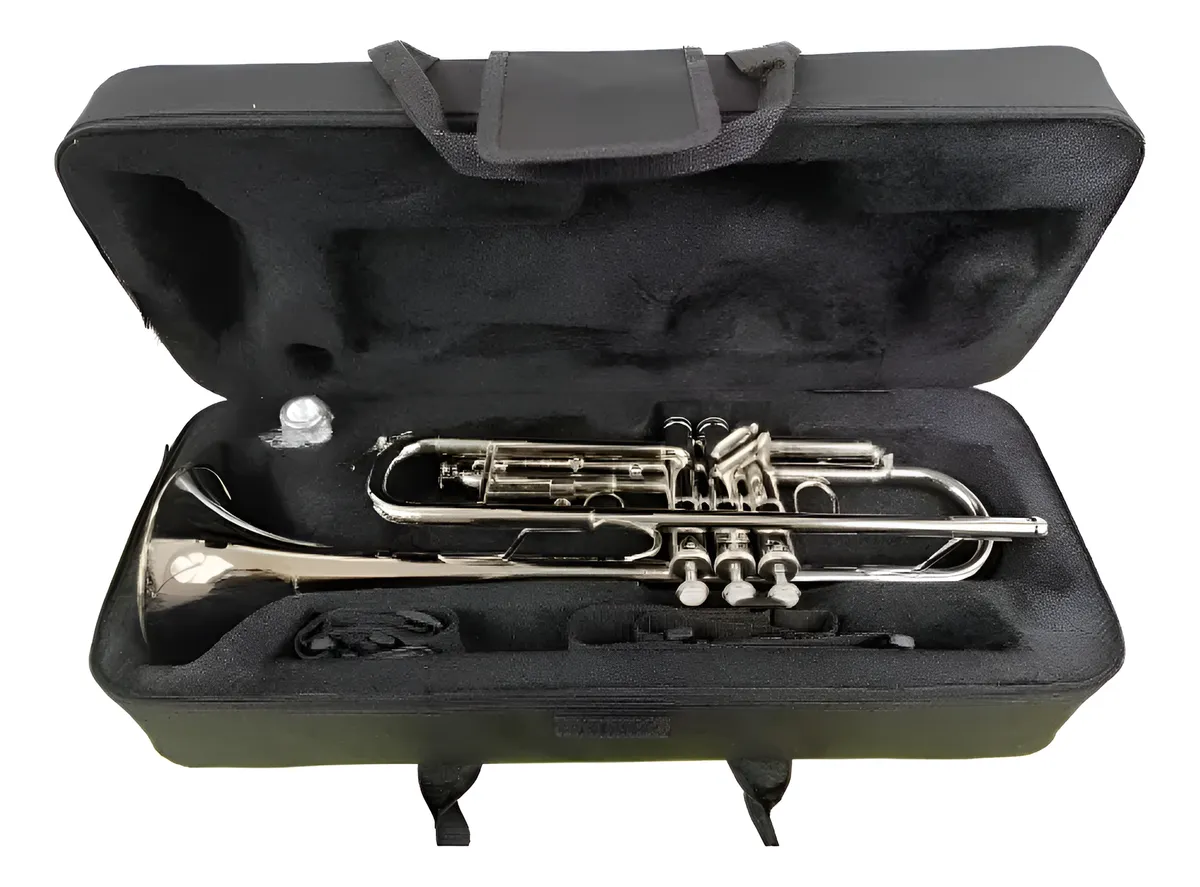 Trompeta Sib Silvertone 3N Niquelada Doble Llave SLTP013 Estudiante