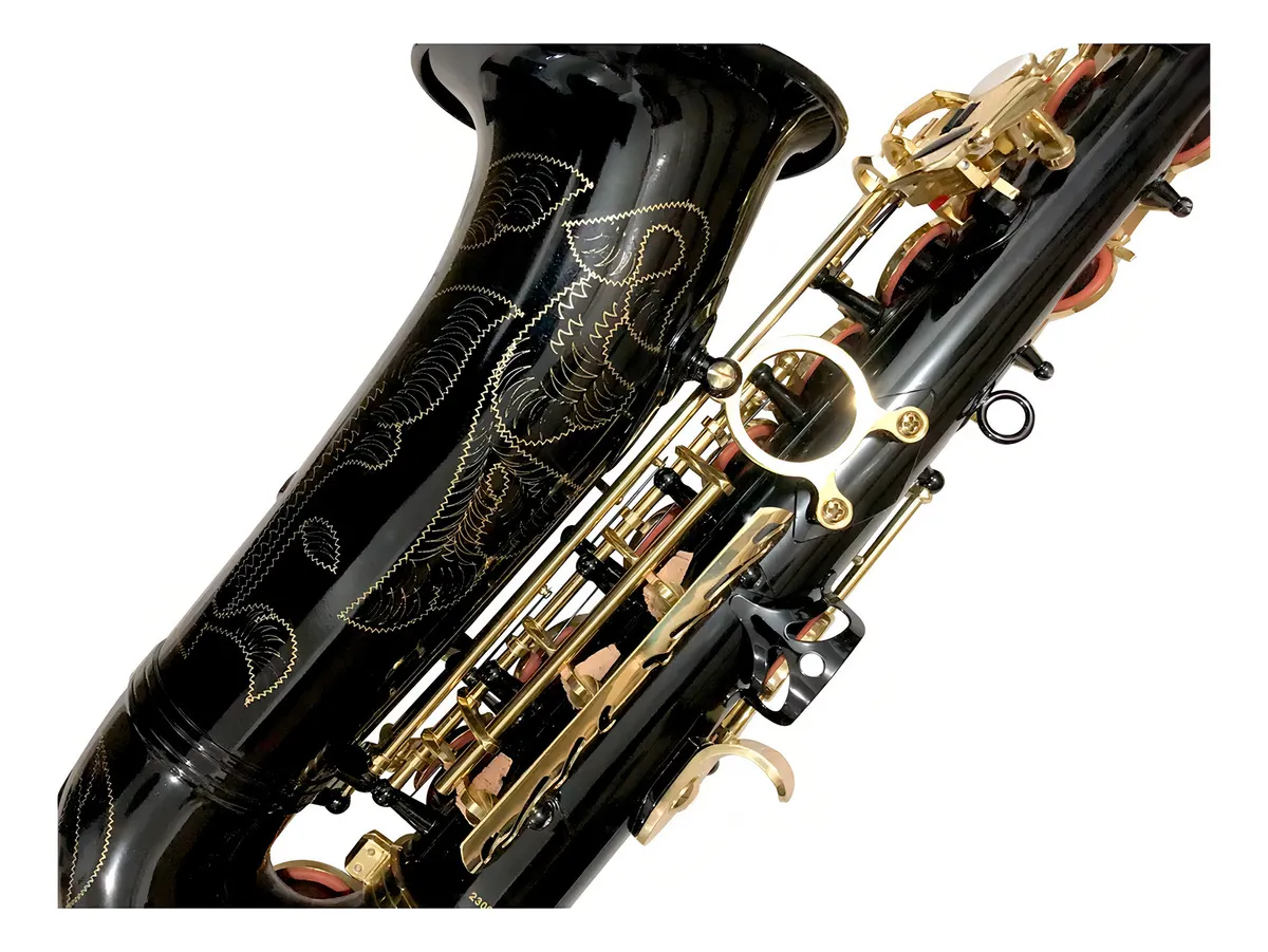 Saxofón Alto Silvertone Eb Negro Llaves Doradas SLSX020 Profesional - Image 5