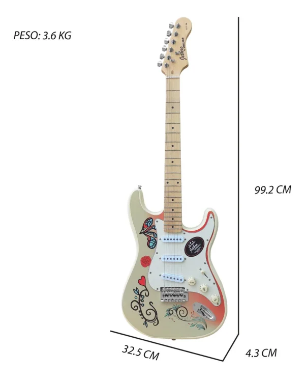 Guitarra SteelPro Ivory Decal 077-SK