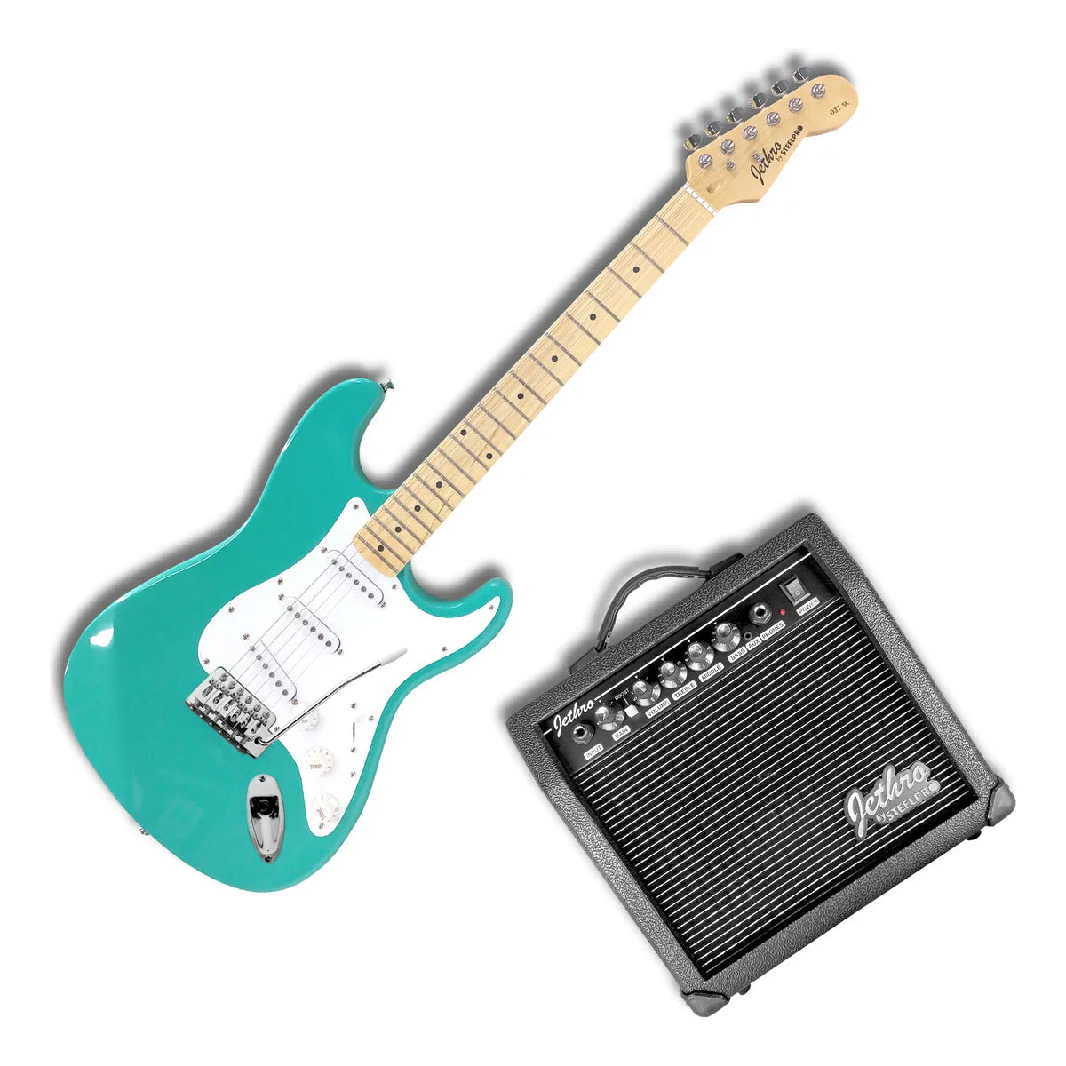 Paquete Guitarra Eléctrica Steelpro TC Series 032 Verde Sherwood 032-SK - Image 2