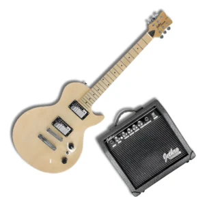 Paquete Guitarra Natural Flamed Steelpro TC 035-SK