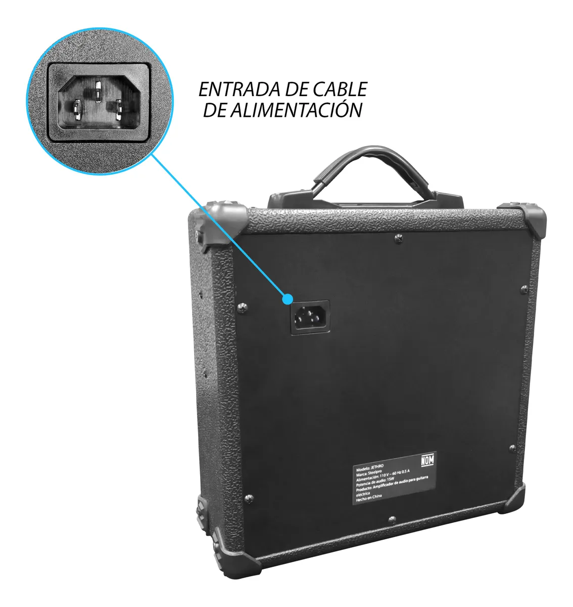 Paquete Guitarra Natural Flamed Steelpro TC 035-SK - Image 3