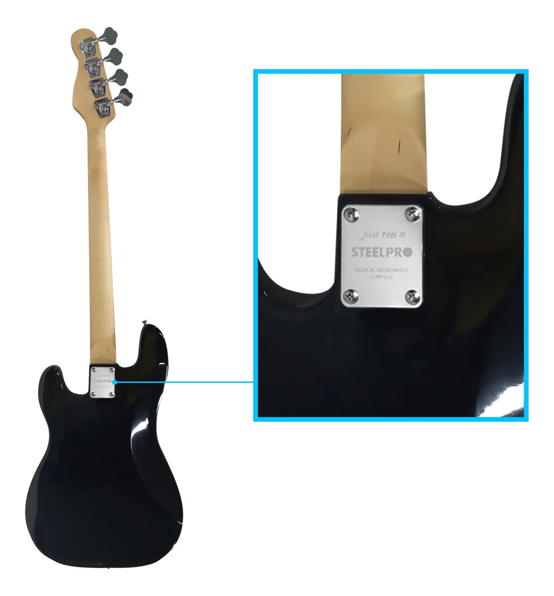 Paquete de Bajo Eléctrico de 4 Cuerdas Steelpro 3 Tonos 501-SK Sunburst - Image 10