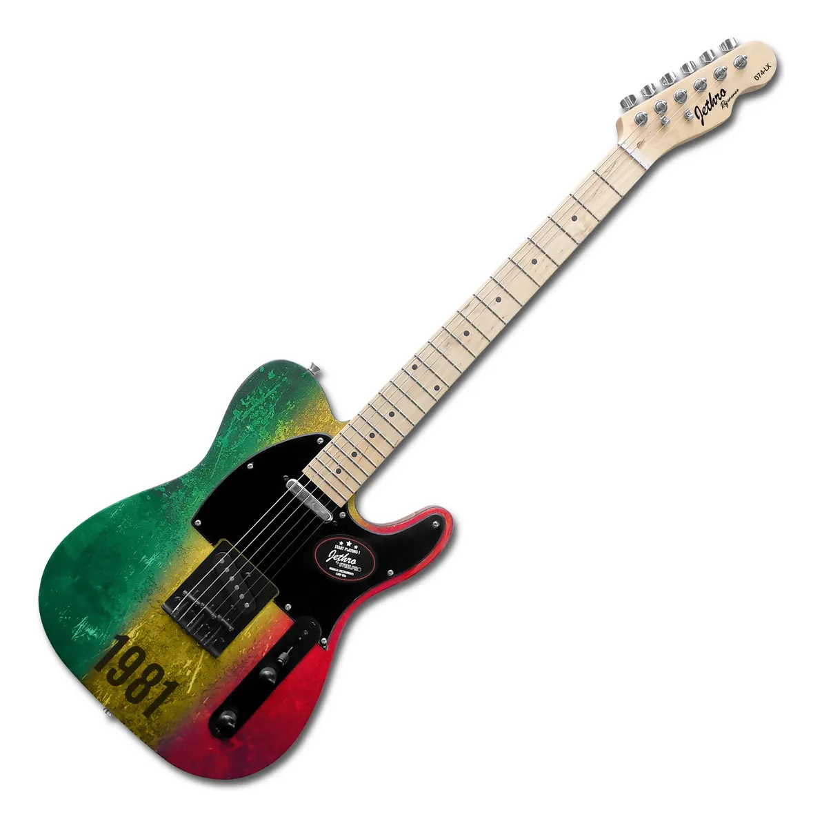 Guitarra SteelPro Bob Marley Reggea con Funda y Tahalí 074-SK - Image 2