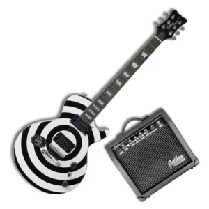 Paquete Guitarra Eléctrica Steelpro 065-SK Estilo LP Acabado Plata