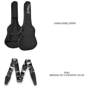 Paquete Guitarra Eléctrica Steelpro 065-SK Estilo LP Acabado Plata