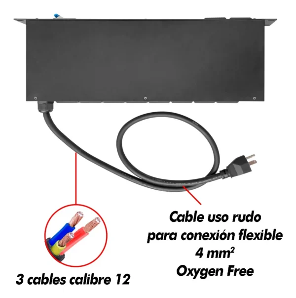 Switchera Multicontacto Steelpro SW-30A 10 de 10 Contactos con Protección