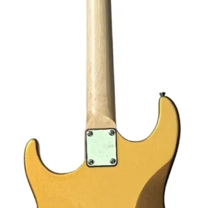 Guitarra Eléctrica Tagima Cuerpo de Tilo, Brazo de Arce, Diapasón de Madera Técnica, con 2 Pastillas Single Coil y 1 Humbucker, Selector de 5 Pasos, Color Amarillo Metálico TG-510-MGY-DF