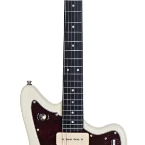 Guitarra Eléctrica Serie TW Tagima, Color Blanco Mica Vino, Cuerpo Álamo Americano, Cabeza y Brazo de Maple, Diapasón Madera Técnica 22 Trastes TW-61-OWH-DF-TT