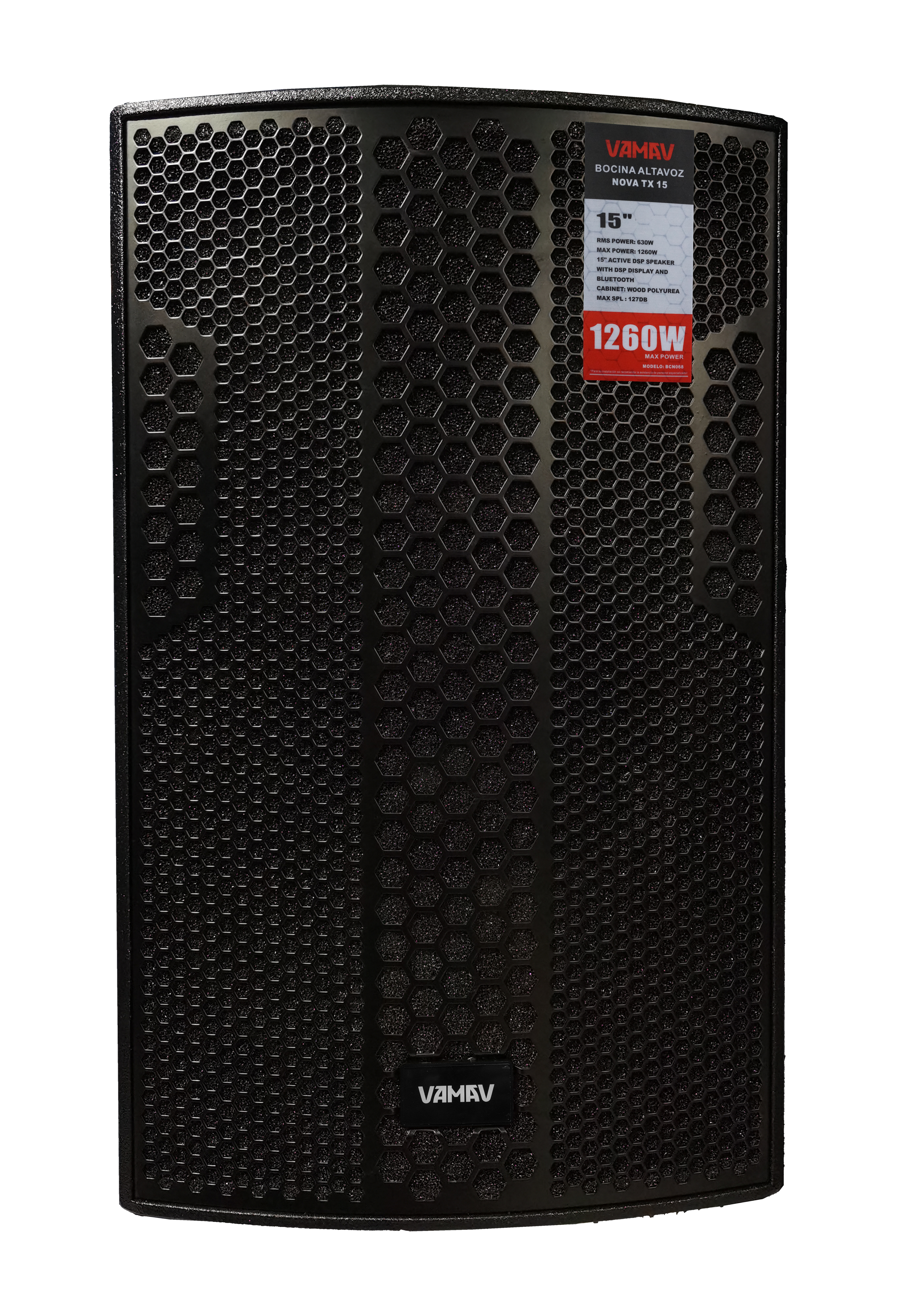 Bafle Activo Vamav Nova TX15 15 Pulgadas 630W RMS TWS Premium