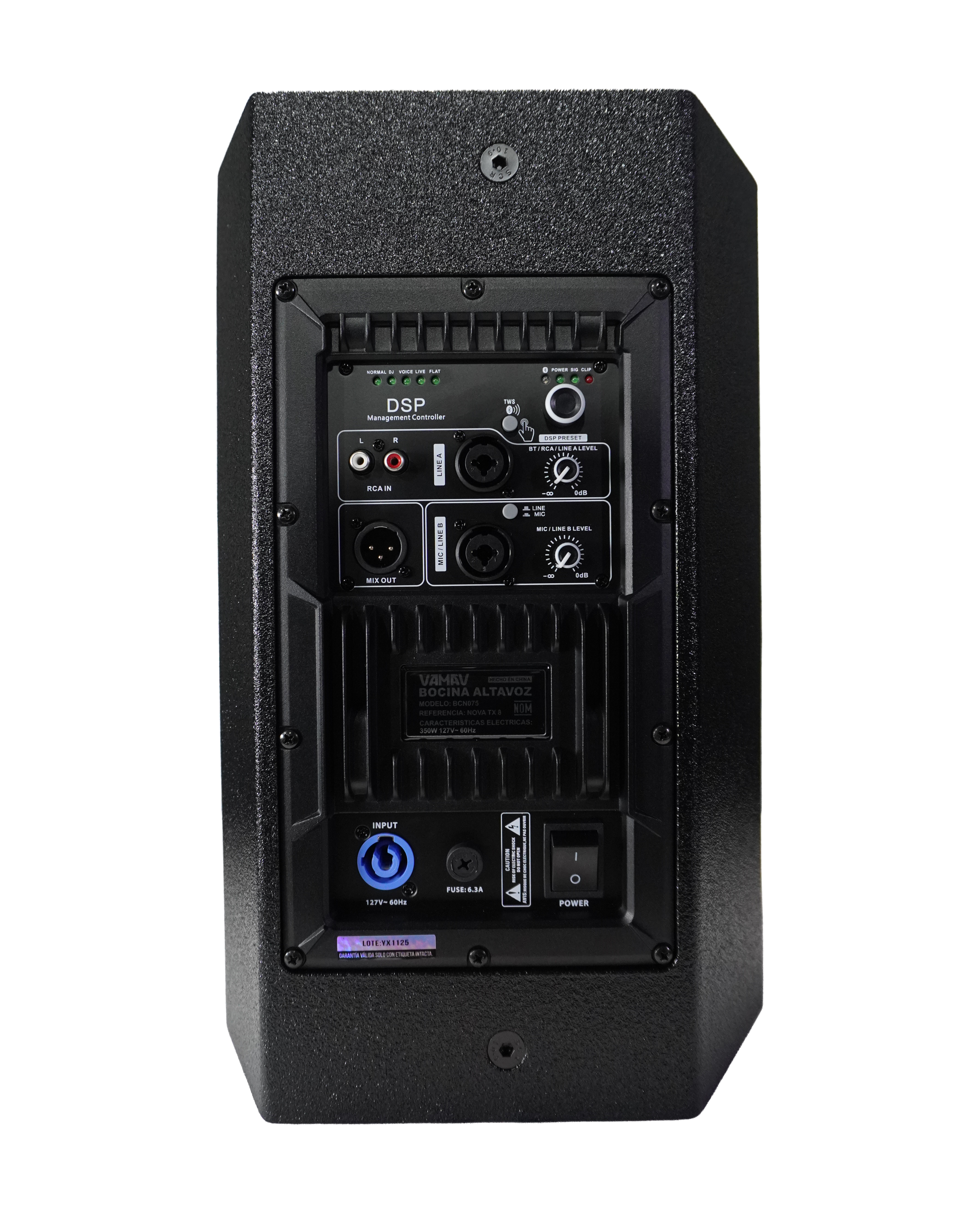 Sistema de Audio Vamav Nova TX8 8 Pulgadas 350W RMS Portátil 2.1 - Imagen 4