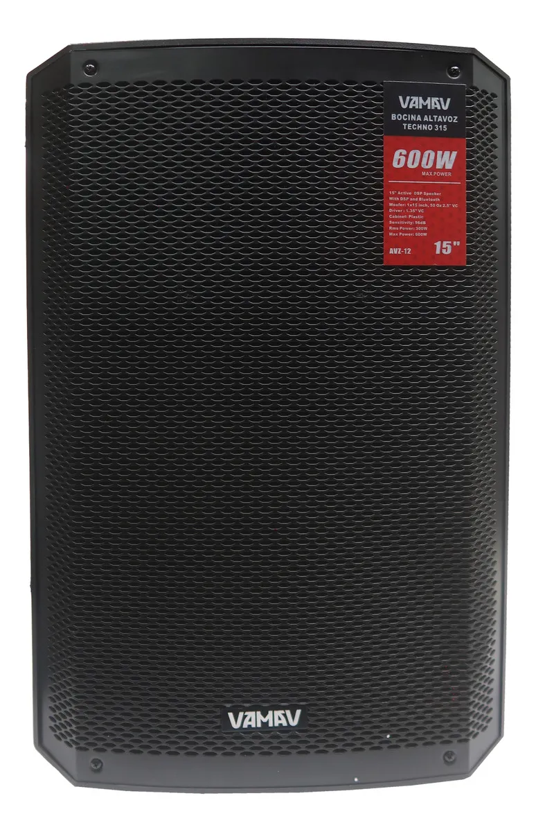 Bafle Activo Vamav Techno 315 15 Pulgadas DSP Bluetooth HPF