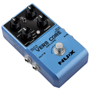 Pedal de Reverb Nux Verb Core Deluxe con 8 Algoritmos Color Azul