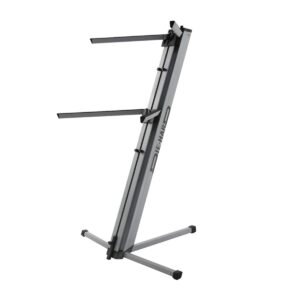 Soporte Proel DHKS10SL para Teclado Doble Nivel Plata