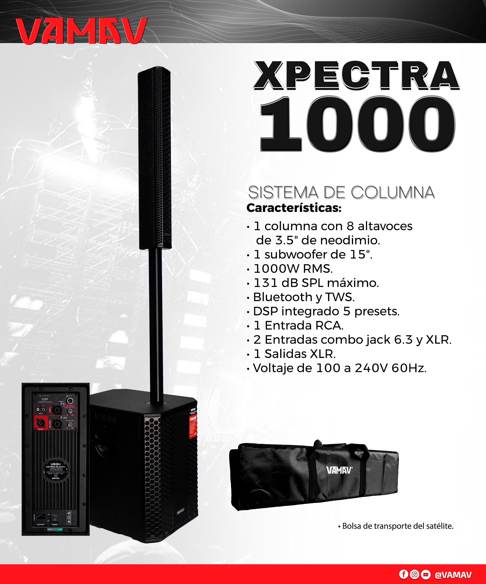 Ficha técnica VAMAV XPECTRA1000