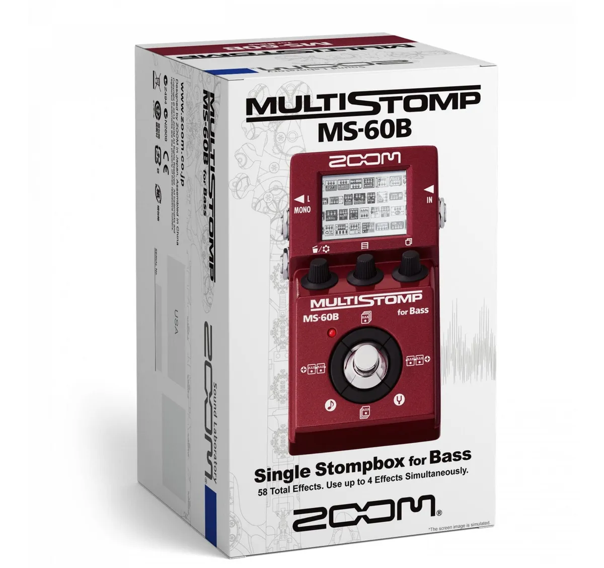 Pedal para Bajo Zoom ZMS60B Bass MultiStomp - Image 4