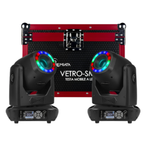 Cabeza Móvil LED 100 W Premiata VETRO-SMD (2 en Case)