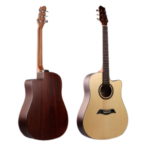 Guitarra Electroacústica Texana con Corte McCartney de 41 Pulgadas, EQ (S-Q4-MIC) Cuerpo: Tapa Superior Abeto, Tapa Inferior y Costados Mahogany Natural