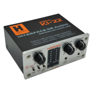 Interfaz de Audio Harden KI-22 de 2 Canales (1 Mic / 1 Inst)