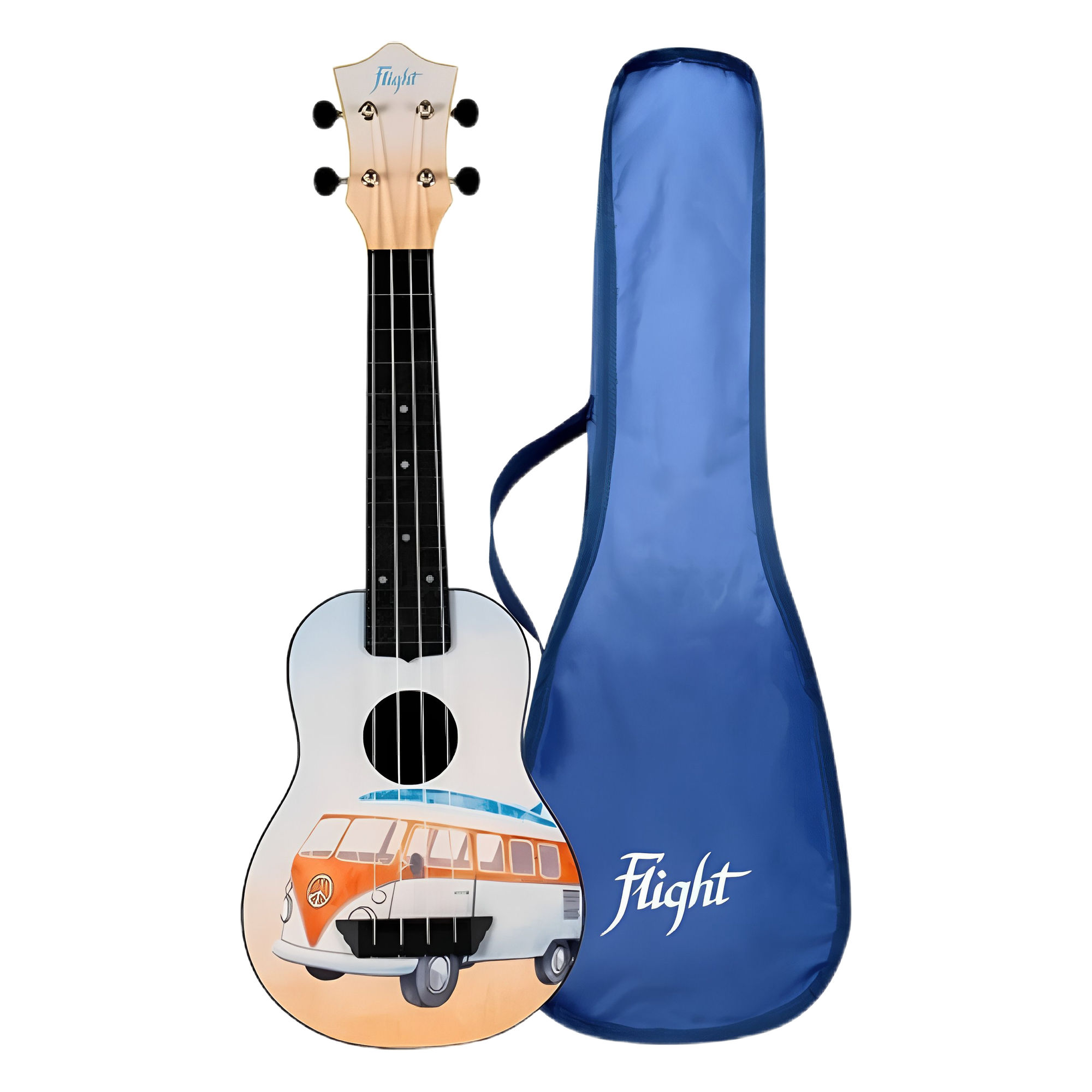 Ukulele Flight Soprano TUS-25 BUS Color Azul con estampado