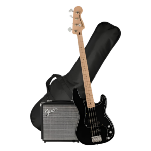Paquete de Bajo Eléctrico de 4 Cuerdas Fender PJ BASS BLK GB R15 MLIW AX