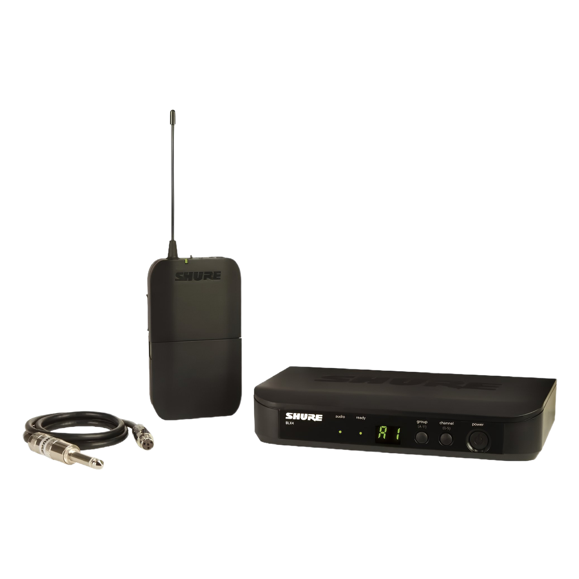 Sistema Inalámbrico para Guitarra y Bajo Shure BLX14 con Cable WA302