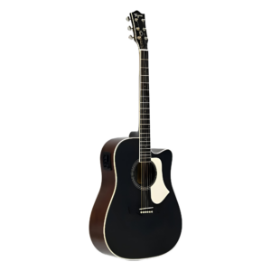 Guitarra Electroacústica Serie Latam Tagima Negro, Pastilla TEQ-8, Tapa de Abeto Sólido y Laterales de Agatis ANDES-EQ-BKS-DF